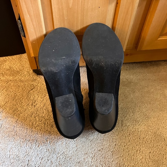 Black Suede Booties - Picture 3 of 4